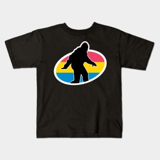 Pansexual Bigfoot Cryptid Pride Kids T-Shirt